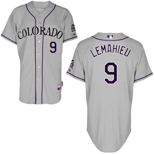 DJ LeMahieu Colorado Rockies #9 Away Big And Tall Cool Base Jersey - Silver Gray