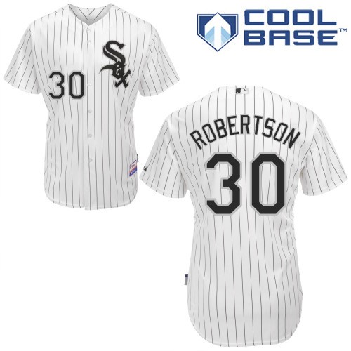 David Robertson Chicago White Sox #30 Home Big And Tall Cool Base Jersey - White