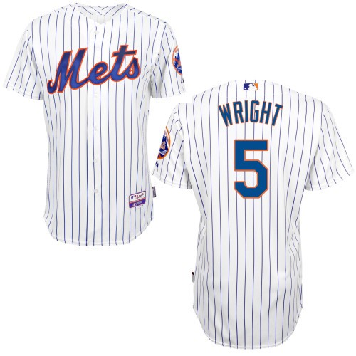 David Wright New York Mets #5 Home Big And Tall Cool Base Jersey - White