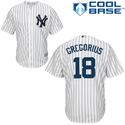 Didi Gregorius New York Yankees #18 Home Big And Tall Cool Base Jersey - White