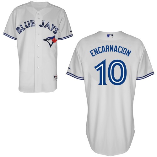 Edwin Encarnacion Toronto Blue Jays #10 Home Big And Tall Cool Base Jersey - White