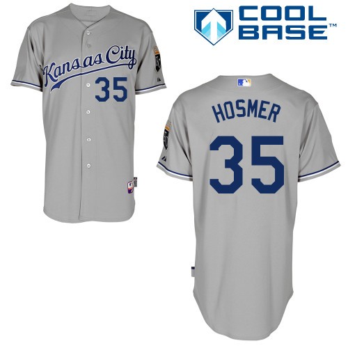 Eric Hosmer Kansas City Royals #35 Away Big And Tall Cool Base Jersey - Gray