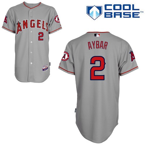 Erick Aybar Los Angeles Angels Of Anaheim #2 Away Big And Tall Cool Base Jersey - Gray