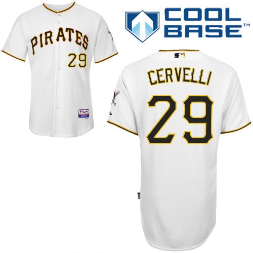 Francisco Cervelli Pittsburgh Pirates #29 Home Big And Tall Cool Base Jersey - White