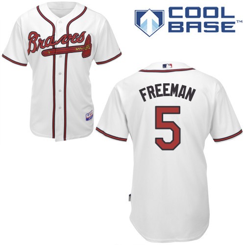 Freddie Freeman Atlanta Braves #5 Home Big And Tall Cool Base Jersey - White