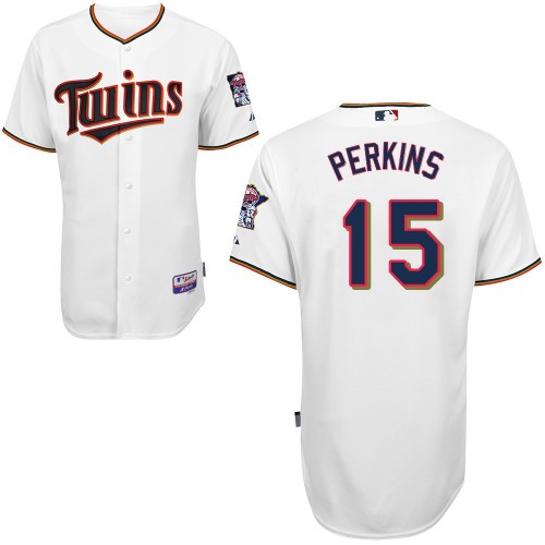 Glen Perkins Minnesota Twins #15 Home Big And Tall Cool Base Jersey - White