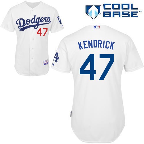 Howie Kendrick Los Angeles Dodgers #47 Home Big And Tall Cool Base Jersey - White