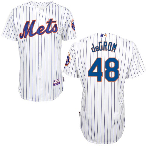 Jacob DeGrom New York Mets #48 Home Big And Tall Cool Base Jersey - White