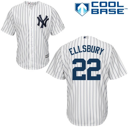 Jacoby Ellsbury New York Yankees #22 Home Big And Tall Cool Base Jersey - White