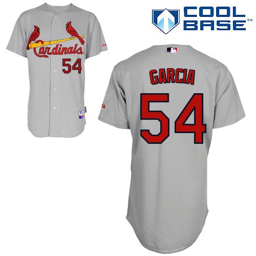 Jaime Garcia St. Louis Cardinals #54 Away Big And Tall Cool Base Jersey - Gray