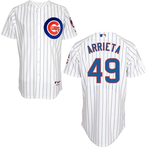 Jake Arrieta Chicago Cubs #49 Home Big And Tall Cool Base Jersey - White