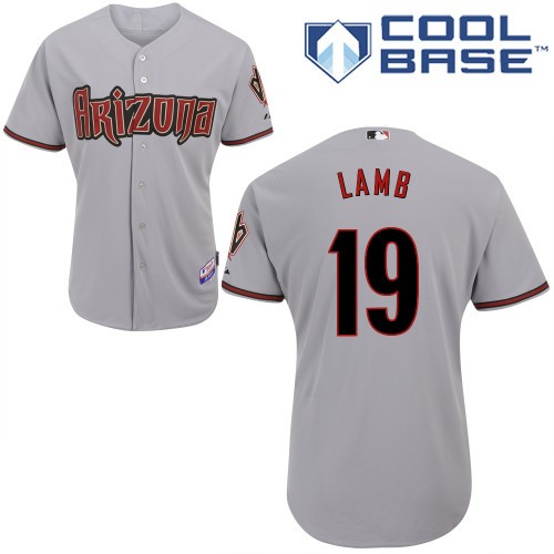 Jake Lamb Arizona Diamondbacks #19 Away Big And Tall Cool Base Jersey - Gray