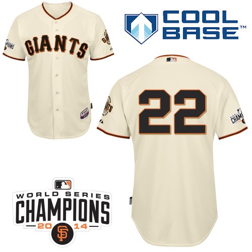 Jake Peavy San Francisco Giants #22 Home Champions Big And Tall Cool Base Jersey - White