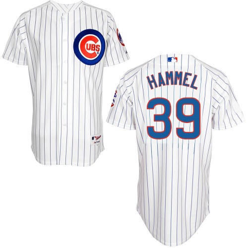 Jason Hammel Chicago Cubs #39 Home Big And Tall Cool Base Jersey - White