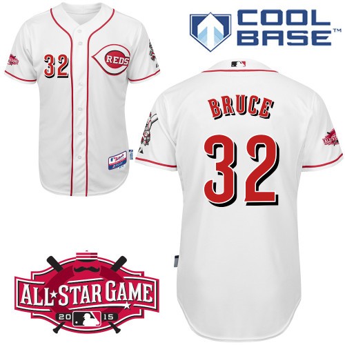 Jay Bruce Cincinnati Reds #32 Home All Star Big And Tall Cool Base Jersey - White