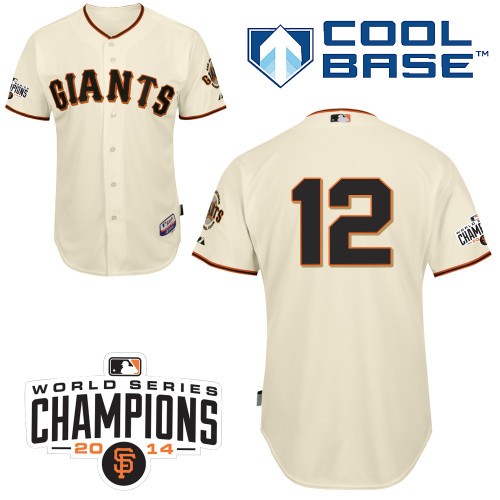 Joe Panik San Francisco Giants #12 Home Champions Big And Tall Cool Base Jersey - White