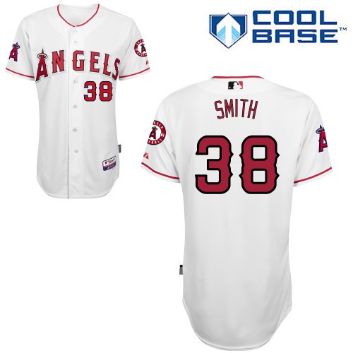 Joe Smith Los Angeles Angels Of Anaheim #38 Home Big And Tall Cool Base Jersey - White