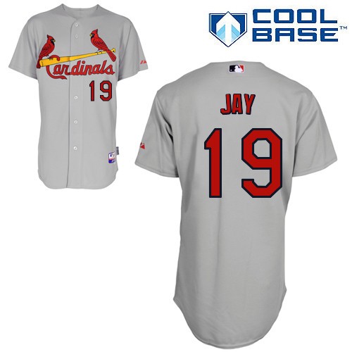 Jon Jay St. Louis Cardinals #19 Away Big And Tall Cool Base Jersey - Gray