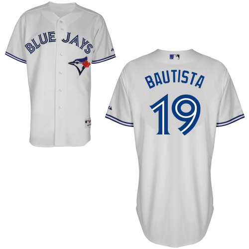 Jose Bautista Toronto Blue Jays #19 Home Big And Tall Cool Base Jersey - White