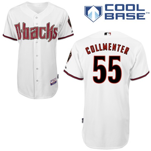 Josh Collmenter Arizona Diamondbacks #55 Home Big And Tall Cool Base Jersey - White