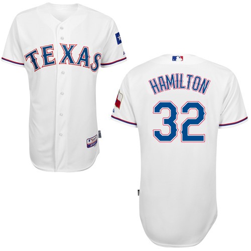 Josh Hamilton Texas Rangers #32 Home Big And Tall Cool Base Jersey - White