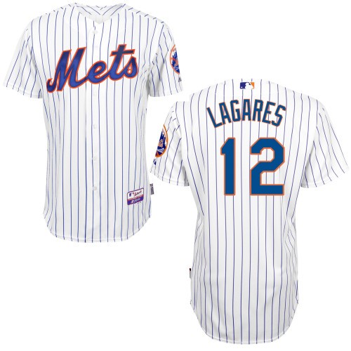 Juan Lagares New York Mets #12 Home Big And Tall Cool Base Jersey - White