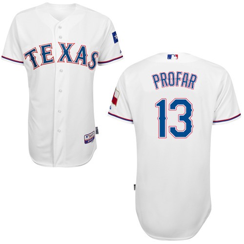 Jurickson Profar Texas Rangers #13 Home Big And Tall Cool Base Jersey - White