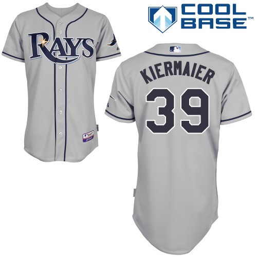 Kevin Kiermaier Tampa Bay Rays #39 Away Big And Tall Cool Base Jersey - Gray