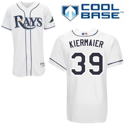 Kevin Kiermaier Tampa Bay Rays #39 Home Big And Tall Cool Base Jersey - White