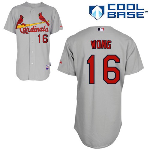 Kolten Wong St. Louis Cardinals #16 Away Big And Tall Cool Base Jersey - Gray