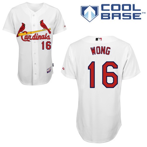 Kolten Wong St. Louis Cardinals #16 Home Big And Tall Cool Base Jersey - White