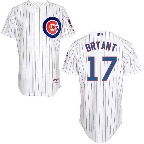 Kris Bryant Chicago Cubs #17 Home Big And Tall Cool Base Jersey - White