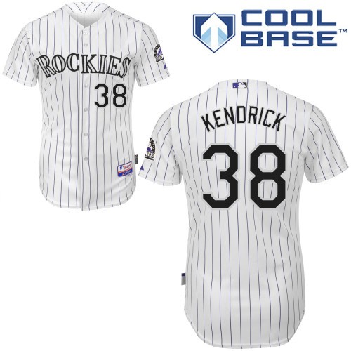 Kyle Kendrick Colorado Rockies #38 Home Big And Tall Cool Base Jersey - White