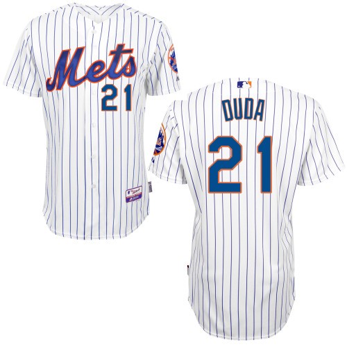 Lucas Duda New York Mets #21 Home Big And Tall Cool Base Jersey - White