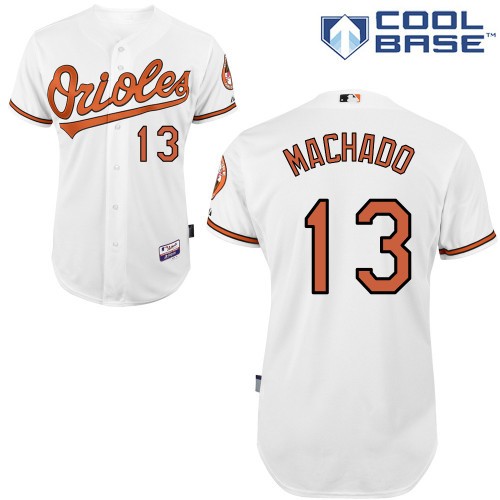 Manny Machado Baltimore Orioles #13 Home Big And Tall Cool Base Jersey - White