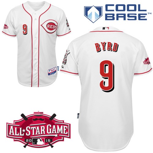 Marlon Byrd Cincinnati Reds #9 Home All Star Big And Tall Cool Base Jersey - White