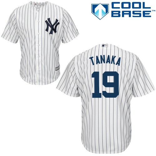 Masahiro Tanaka New York Yankees #19 Home Big And Tall Cool Base Jersey - White