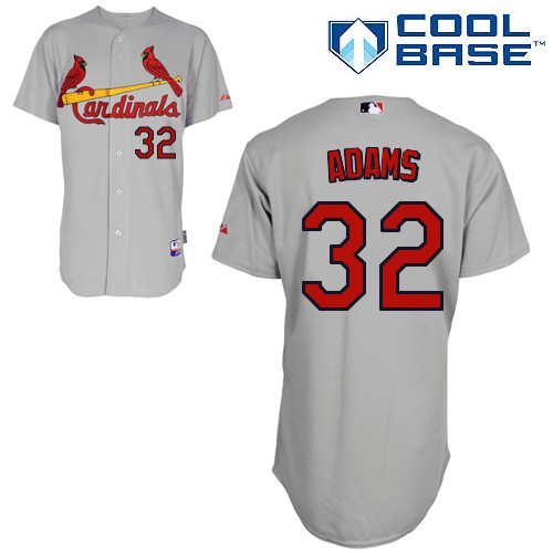 Matt Adams St. Louis Cardinals #32 Away Big And Tall Cool Base Jersey - Gray