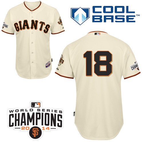 Matt Cain San Francisco Giants #18 Home Champions Big And Tall Cool Base Jersey - White