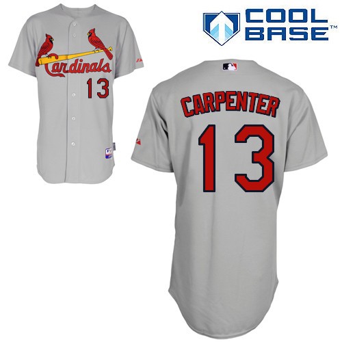 Matt Carpenter St. Louis Cardinals #13 Away Big And Tall Cool Base Jersey - Gray