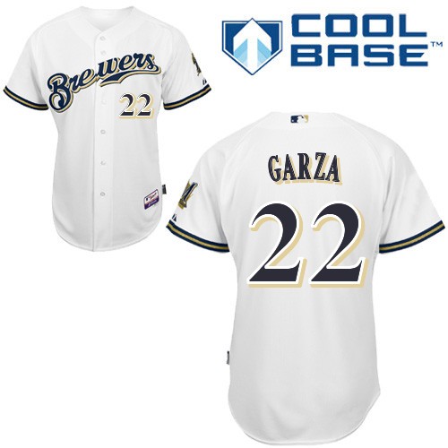 Matt Garza Milwaukee Brewers #22 Home Big And Tall Cool Base Jersey - White