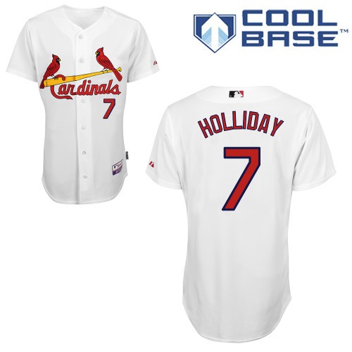 Matt Holliday St. Louis Cardinals #7 Home Big And Tall Cool Base Jersey - White