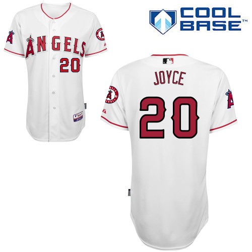 Matt Joyce Los Angeles Angels Of Anaheim #20 Home Big And Tall Cool Base Jersey - White