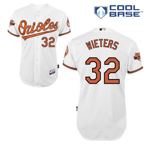 Matt Wieters Baltimore Orioles #32 Home Big And Tall Cool Base Jersey - White