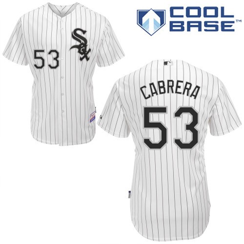 Melky Cabrera Chicago White Sox #53 Home Big And Tall Cool Base Jersey - White