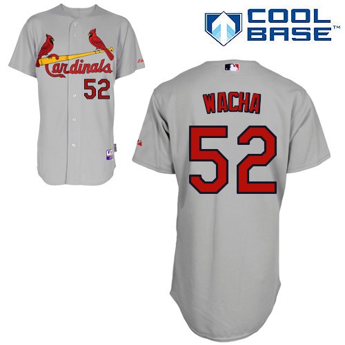 Michael Wacha St. Louis Cardinals #52 Away Big And Tall Cool Base Jersey - Gray