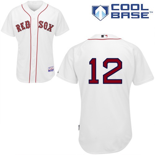 Mike Napoli Boston Red Sox #12 Home Big And Tall Cool Base Jersey - White