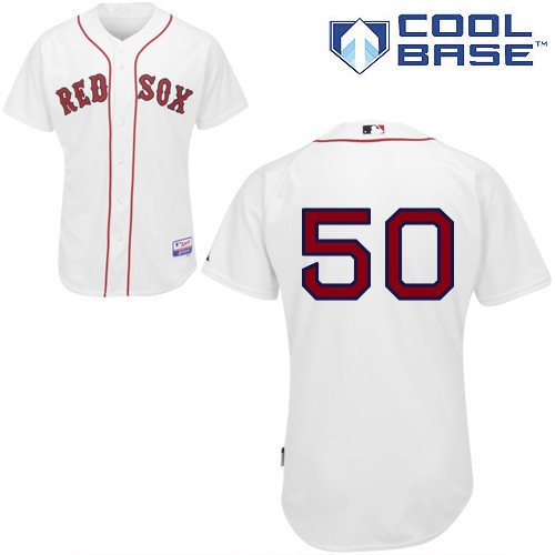 Mookie Betts Boston Red Sox #50 Home Big And Tall Cool Base Jersey - White