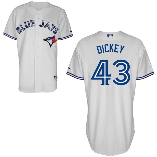 R.A. Dickey Toronto Blue Jays #43 Home Big And Tall Cool Base Jersey - White