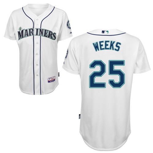 Rickie Weeks Seattle Mariners #25 Home Big And Tall Cool Base Jersey - White